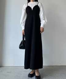 Louere（ルエレ）の「ピーチスキンビスチェキャミワンピース（ワンピース）」