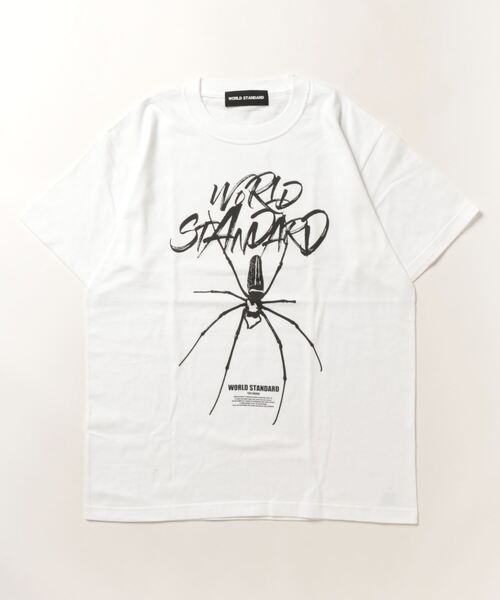 WORLD STANDARD（ワールドスタンダード）の「WORLD STANDARD/ワールドスタンダード スパイダープリント 半袖Tシャツ WSHT-004（Tシャツ/カットソー・メンズ・ホワイト/ブラック・L/M/XL）」の5枚目の写真