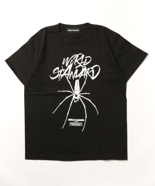 WORLD STANDARD（ワールドスタンダード）の「WORLD STANDARD/ワールドスタンダード スパイダープリント 半袖Tシャツ WSHT-004（Tシャツ/カットソー・メンズ・ホワイト/ブラック・L/M/XL）」の4枚目の写真
