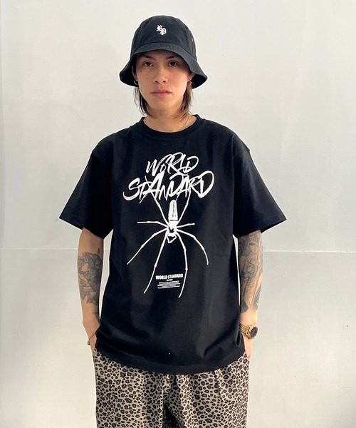 WORLD STANDARD（ワールドスタンダード）の「WORLD STANDARD/ワールドスタンダード スパイダープリント 半袖Tシャツ WSHT-004（Tシャツ/カットソー・メンズ・ホワイト/ブラック・L/M/XL）」の10枚目の写真