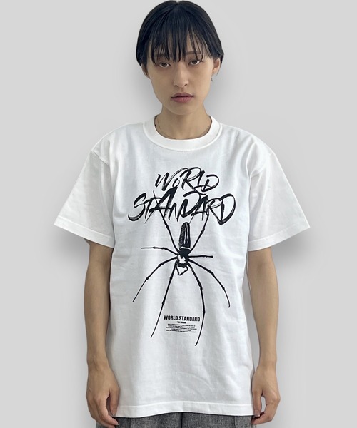 WORLD STANDARD（ワールドスタンダード）の「WORLD STANDARD/ワールドスタンダード スパイダープリント 半袖Tシャツ WSHT-004（Tシャツ/カットソー・メンズ・ホワイト/ブラック・L/M/XL）」の11枚目の写真