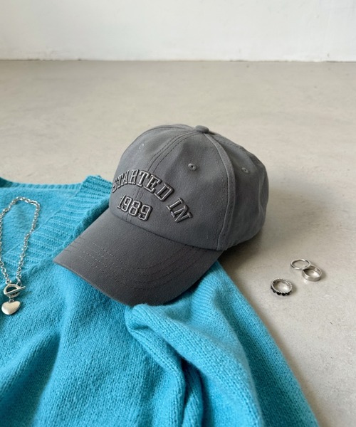 CLEA（クレア）の「カレッジロゴ刺繍ヴィンテージ風キャップ（キャップ・レディース・ブラック/ベージュ/グリーン/レッド/ホワイト/ネイビー/グレー・FREE）」の16枚目の写真