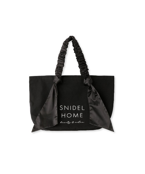 【美品】SNIDEL スナイデル キャンパス トートバッグ ブラック オーガニックキャンバストートバッグ BIG ビッグサイズ