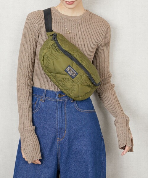 FREAK'S STORE（フリークスストア）の「PENDLETON×FREAK'S STORE/ペンドルトン 限定展開　別注QUILTING BODY BAG/キルティング ボディバッグ（ボディバッグ/ウエストポーチ・レディース・ブラック/ベージュ/オリーブ・ONE SIZE）」の8枚目の写真