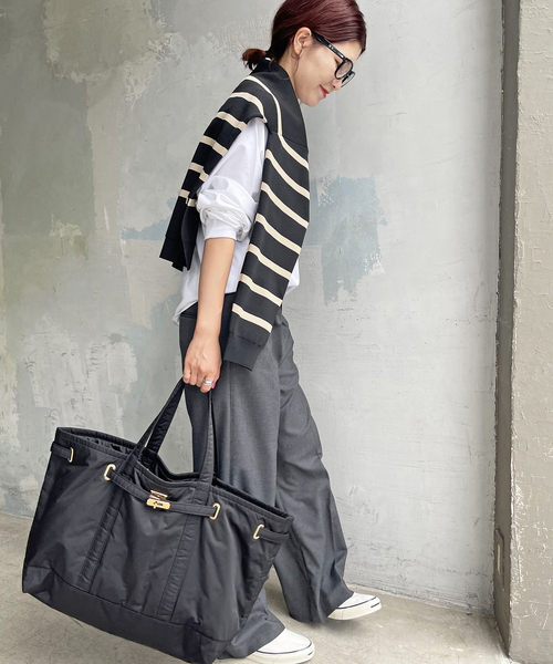 Spick & Span（スピックアンドスパン）の「シルケット天竺ロゴロンTEE（Tシャツ/カットソー・レディース・ブラック/ベージュ/ホワイト・FREE）」の21枚目の写真