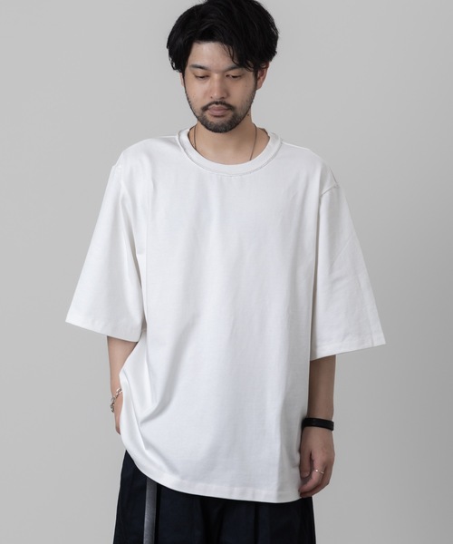 wrou（ロウ）の「16/2ハイカウントヘビー天竺 MASSIVE T-SHIRT（Tシャツ/カットソー・メンズ・グレー/ブラック/ホワイト・1/2/3）」の12枚目の写真