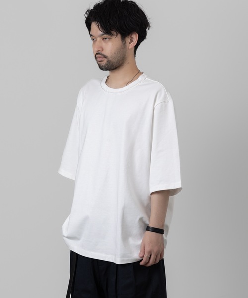 wrou（ロウ）の「16/2ハイカウントヘビー天竺 MASSIVE T-SHIRT（Tシャツ/カットソー・メンズ・グレー/ブラック/ホワイト・1/2/3）」の13枚目の写真