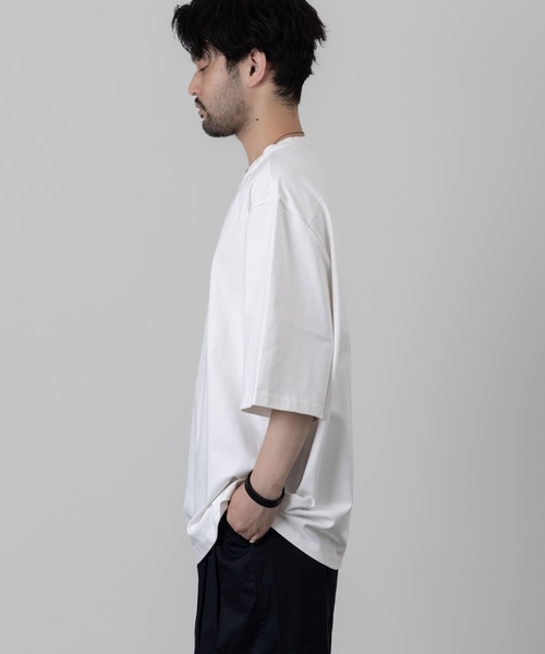 wrou（ロウ）の「16/2ハイカウントヘビー天竺 MASSIVE T-SHIRT（Tシャツ/カットソー・メンズ・グレー/ブラック/ホワイト・1/2/3）」の14枚目の写真