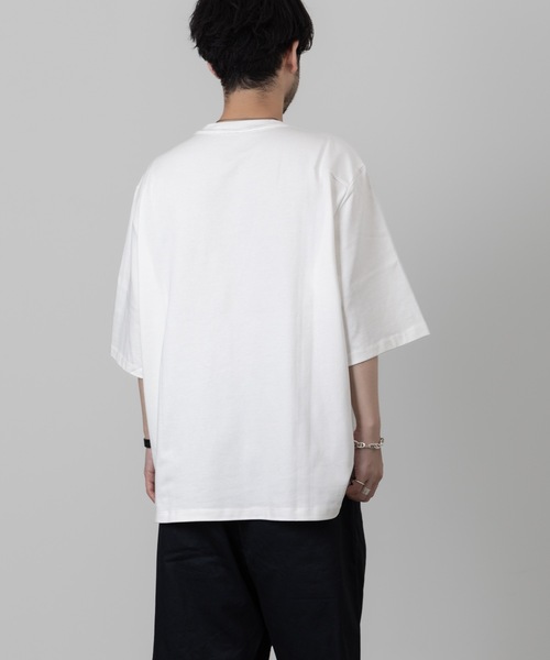 wrou（ロウ）の「16/2ハイカウントヘビー天竺 MASSIVE T-SHIRT（Tシャツ/カットソー・メンズ・グレー/ブラック/ホワイト・1/2/3）」の15枚目の写真