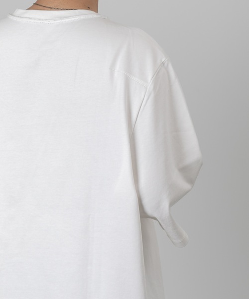 wrou（ロウ）の「16/2ハイカウントヘビー天竺 MASSIVE T-SHIRT（Tシャツ/カットソー・メンズ・グレー/ブラック/ホワイト・1/2/3）」の18枚目の写真