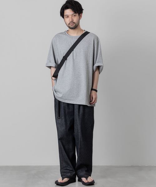 wrou（ロウ）の「16/2ハイカウントヘビー天竺 MASSIVE T-SHIRT（Tシャツ/カットソー・メンズ・グレー/ブラック/ホワイト・1/2/3）」の8枚目の写真