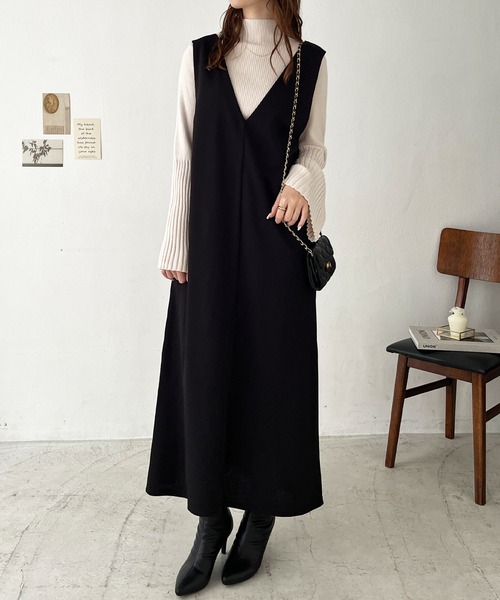 GeeRA（ジーラ）の「春にぴったり！楽ちん！ストレッチ前後2WAYジャンパースカート（ジャンパースカート・レディース・ベージュ/ブラック/アイボリー・X-LARGE/MEDIUM/LARGE）」の18枚目の写真