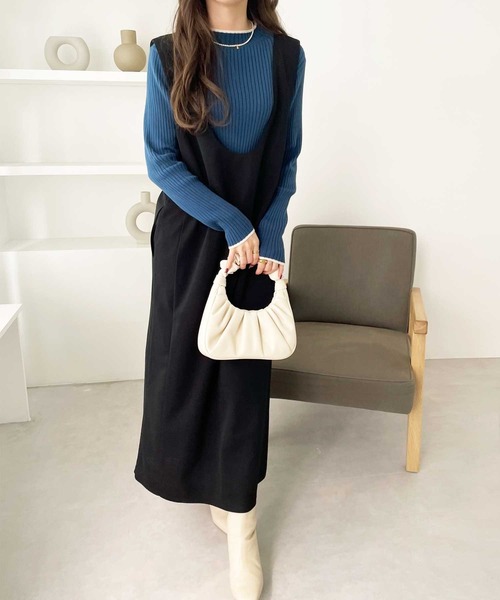 GeeRA（ジーラ）の「春にぴったり！楽ちん！ストレッチ前後2WAYジャンパースカート（ジャンパースカート・レディース・ベージュ/ブラック/アイボリー・X-LARGE/MEDIUM/LARGE）」の21枚目の写真