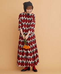 peu pres（プープレ）の「いちごボーダー ギャザースカート