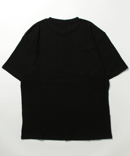 Bling Leads（ブリングリーズ）の「/Bling leads/半袖ワッフルクルーネックT（Tシャツ/カットソー・メンズ・グレー/ブラック/ホワイト・LARGE/MEDIUM）」の8枚目の写真