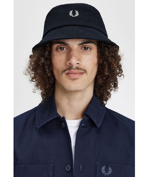 FRED PERRY/フレッドペリー] コットンツイルバケットハット