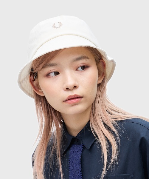 FRED PERRY(フレッドペリー) バケットハット コットンピケ セール】Pique Bucket Hat／ピケバケットハット（ハット）｜FRED