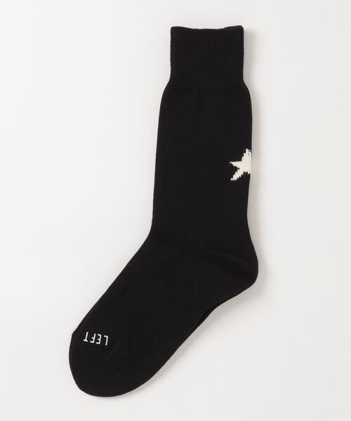 ROSTER SOX(ロスターソックス)の「ROSTER SOX/ロスターソックス/Star by SOX(ソックス/靴下・メンズ・ホワイト/ブラック・2/1)」の1枚目の写真