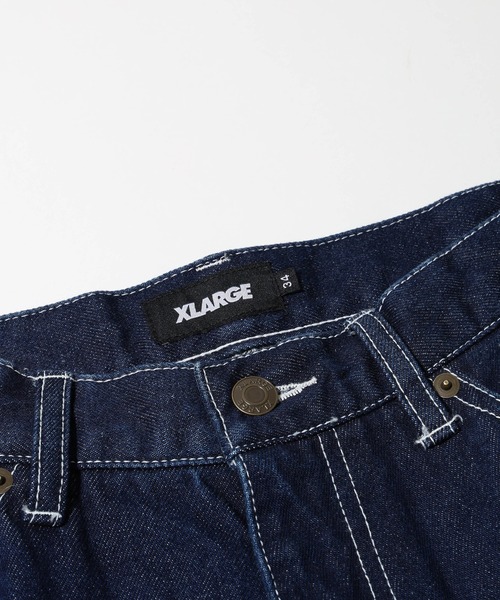 XLARGE(エクストララージ)の「OLD ENGLISH LOGO DENIM PANTS(デニムパンツ・メンズ・ブラック/インディゴブルー・34inch/30inch/32inch/36inch)」の7枚目の写真