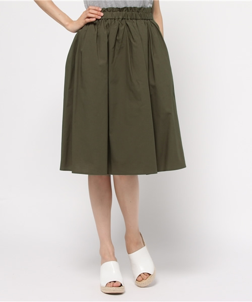 PROPORTION BODY DRESSING（プロポーションボディドレッシング）の「【EDIT COLOGNE】ギャザースカート（スカート・レディース・カーキ/ダークカーキ/ベージュ系その他・2/3）」の3枚目の写真