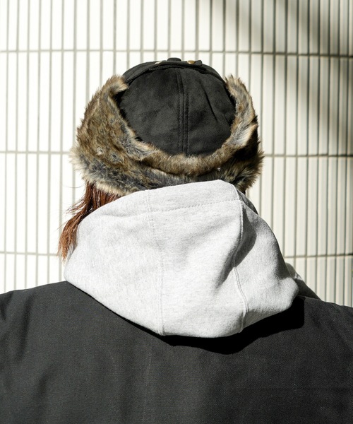 BEN DAVIS(ベンデイビス)の「【BEN DAVIS/ベンデイビス】フライト キャップ BDW-8687(キャップ・メンズ・ブラック/ベージュ・FREE)」の6枚目の写真