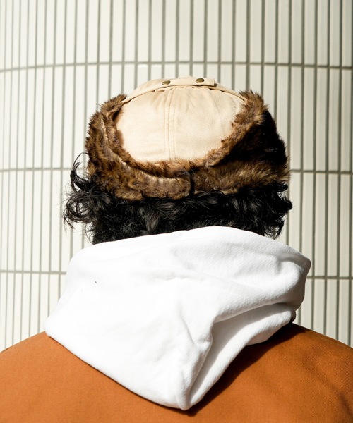 BEN DAVIS(ベンデイビス)の「【BEN DAVIS/ベンデイビス】フライト キャップ BDW-8687(キャップ・メンズ・ブラック/ベージュ・FREE)」の11枚目の写真