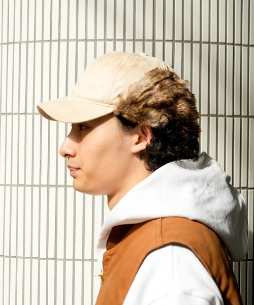 BEN DAVIS(ベンデイビス)の「【BEN DAVIS/ベンデイビス】フライト キャップ BDW-8687(キャップ・メンズ・ブラック/ベージュ・FREE)」の10枚目の写真