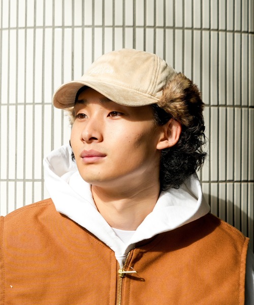 BEN DAVIS(ベンデイビス)の「【BEN DAVIS/ベンデイビス】フライト キャップ BDW-8687(キャップ・メンズ・ブラック/ベージュ・FREE)」の8枚目の写真