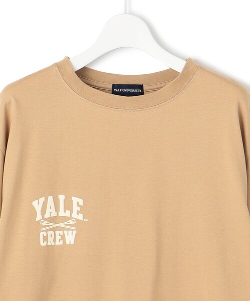 J.PRESS YORK STREET(ジェイプレスヨークストリート)の「【WOMEN】YALE × J.PRESS YORK STREET コラボワンポイントTシャツ(Tシャツ/カットソー・レディース・ホワイト系/アイボリー系/ライトグレー系/ネイビー系・F)」の8枚目の写真