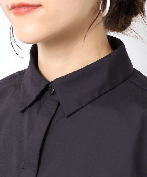 DRESKIP（ドレスキップ）の「◆抜け感を演出 旬なショート丈シャツ（シャツ/ブラウス・レディース・ブラック/オフホワイト・02/03/04）」の17枚目の写真
