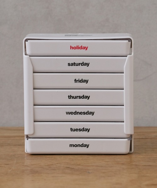 BIRTHDAY BAR（バースデイバー）の「ANAheim DAILY PILL ORGANIZER（収納グッズ・レディース・ホワイト・フリー）」の2枚目の写真