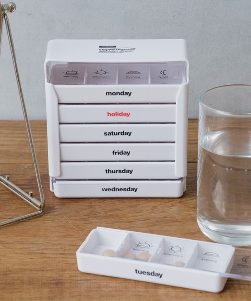 BIRTHDAY BAR（バースデイバー）の「ANAheim DAILY PILL ORGANIZER（収納グッズ・レディース・ホワイト・フリー）」の15枚目の写真