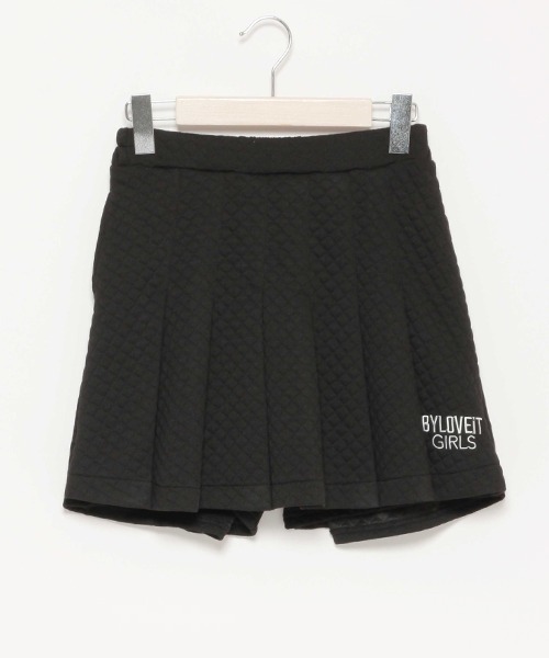 by LOVEiT(バイラビット)の「キルトコードスカパン(スカート・キッズ・ブラック/ピンク/アイボリー・120cm/130cm/150cm/140cm/160cm)」の3枚目の写真