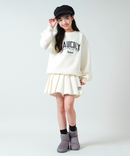 by LOVEiT(バイラビット)の「キルトコードスカパン(スカート・キッズ・ブラック/ピンク/アイボリー・120cm/130cm/150cm/140cm/160cm)」の6枚目の写真