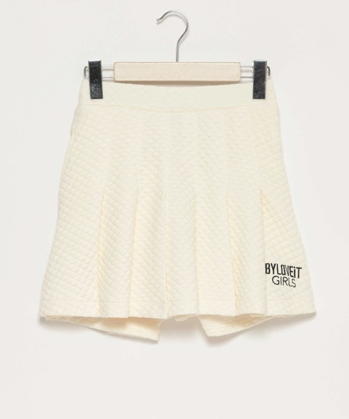by LOVEiT(バイラビット)の「キルトコードスカパン(スカート・キッズ・ブラック/ピンク/アイボリー・120cm/130cm/150cm/140cm/160cm)」の9枚目の写真