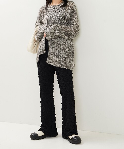 FREAK'S STORE(フリークスストア)の「限定展開 ダイヤ ポコポコ カットパンツ(その他パンツ・レディース・ブルーグリーン/ホワイト/ブラック・SMALL/MEDIUM)」の3枚目の写真