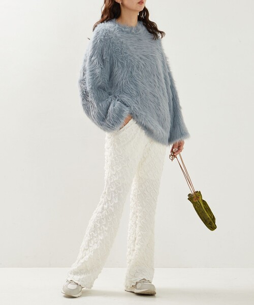 FREAK'S STORE(フリークスストア)の「限定展開 ダイヤ ポコポコ カットパンツ(その他パンツ・レディース・ブルーグリーン/ホワイト/ブラック・SMALL/MEDIUM)」の5枚目の写真