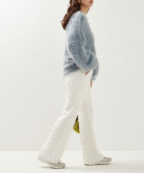 FREAK'S STORE(フリークスストア)の「限定展開 ダイヤ ポコポコ カットパンツ(その他パンツ・レディース・ブルーグリーン/ホワイト/ブラック・SMALL/MEDIUM)」の6枚目の写真