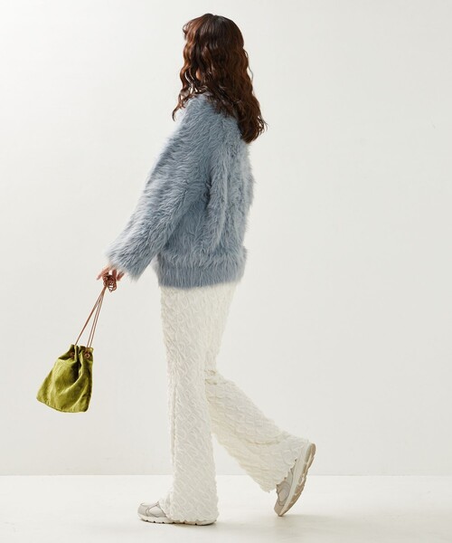 FREAK'S STORE(フリークスストア)の「限定展開 ダイヤ ポコポコ カットパンツ(その他パンツ・レディース・ブルーグリーン/ホワイト/ブラック・SMALL/MEDIUM)」の7枚目の写真