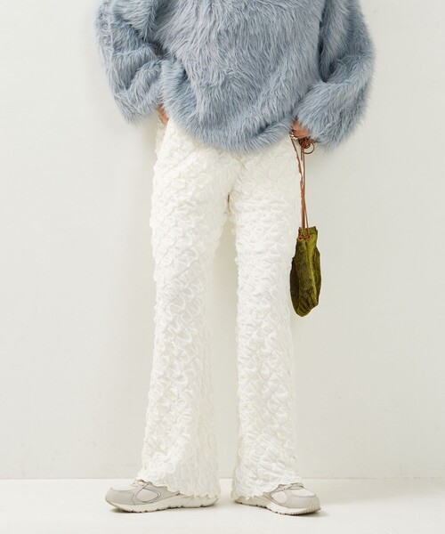 FREAK'S STORE(フリークスストア)の「限定展開 ダイヤ ポコポコ カットパンツ(その他パンツ・レディース・ブルーグリーン/ホワイト/ブラック・SMALL/MEDIUM)」の8枚目の写真