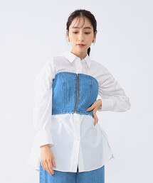 upperhights | upper hights × Demi-Luxe BEAMS / 別注 THE BUSTIER トップス(ベスト)