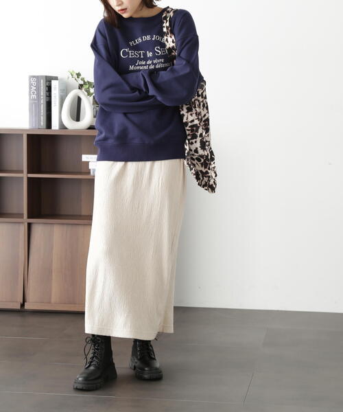 FREE'S MART（フリーズマート）の「ベロア楊柳ナロースカート（スカート・レディース・ベージュ/ブルー/ブラウン・SMALL/MEDIUM）」の7枚目の写真