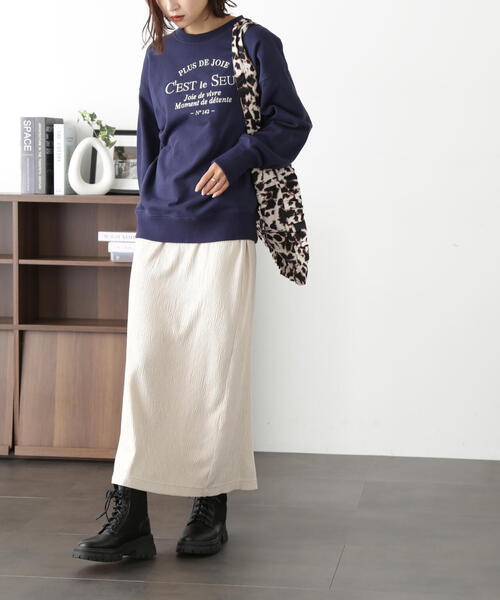 FREE'S MART（フリーズマート）の「ベロア楊柳ナロースカート（スカート・レディース・ベージュ/ブルー/ブラウン・SMALL/MEDIUM）」の8枚目の写真