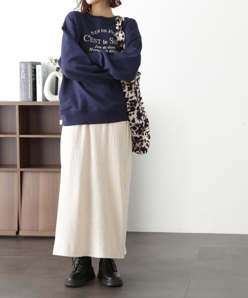 FREE'S MART（フリーズマート）の「ベロア楊柳ナロースカート（スカート・レディース・ベージュ/ブルー/ブラウン・SMALL/MEDIUM）」の9枚目の写真