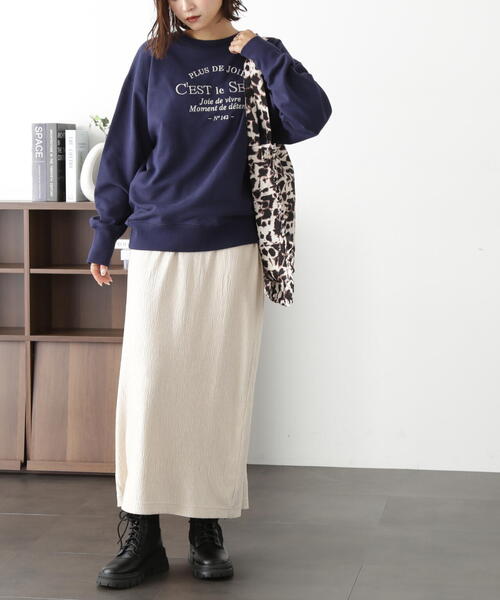 FREE'S MART（フリーズマート）の「ベロア楊柳ナロースカート（スカート・レディース・ベージュ/ブルー/ブラウン・SMALL/MEDIUM）」の10枚目の写真