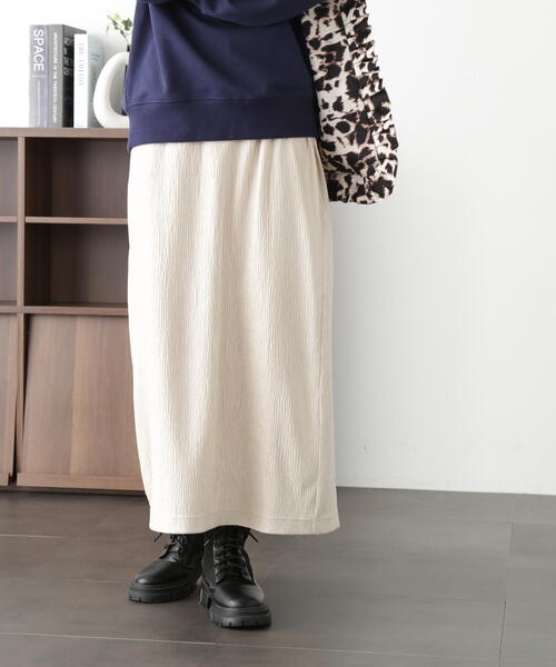 FREE'S MART（フリーズマート）の「ベロア楊柳ナロースカート（スカート・レディース・ベージュ/ブルー/ブラウン・SMALL/MEDIUM）」の11枚目の写真