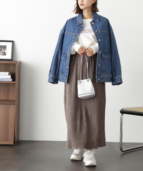 FREE'S MART（フリーズマート）の「ベロア楊柳ナロースカート（スカート・レディース・ベージュ/ブルー/ブラウン・SMALL/MEDIUM）」の19枚目の写真