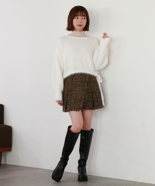 archives（アルシーヴ）の「ドロストシャギー柄編みニット（ニット/セーター・レディース・アイボリー/グレー/ピンク/チャコールグレー・MEDIUM）」の20枚目の写真