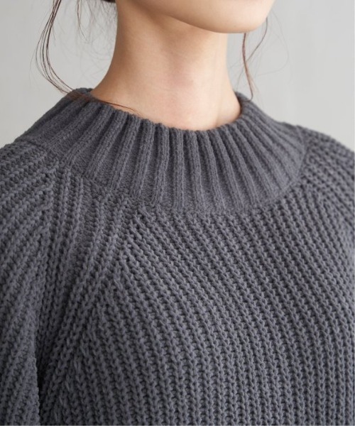 LBC（エルビーシー）の「マットモールチャンキーニットプルオーバー（ニット/セーター・レディース・チャコールグレー/ライトグレー/イエロー/パープル・M）」の8枚目の写真