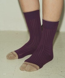 The Role design（ザロールデザイン）の「【 The Role design / ザ・ロールデザイン 】 BICOLOR RIB SOCKS WOMENS / バイカラー リブソックス ウィメンズ（ソックス/靴下）」